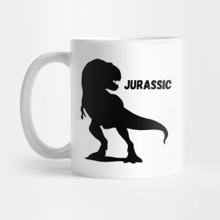 beautiful black dinosaur Mug